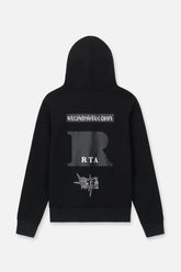 RTA Dion Black Cross Grillz Hoodie - Gravity NYC